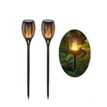 Waterproof Solar Light Breathing Flame Lamp, Outdoor Beautiful Decorative Garden Flame Torch Light